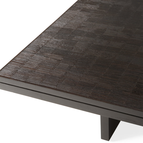Grooves Coffee Table | Teak (135cm)