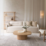 Weave Fabric Sofa | 3 Seater - Bone