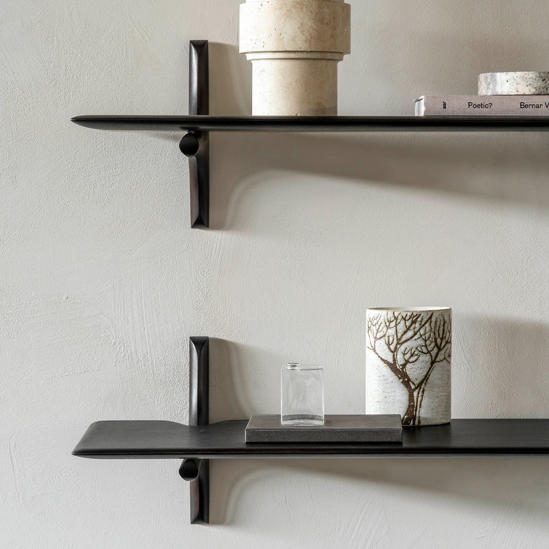 PI Wall Shelves | Mahogany - Dark Brown