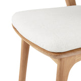 Ethnicraft Bok Outdoor Dining Chair in Teak with white cushion from Originals Furniture Singapore