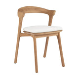 Ethnicraft Bok Outdoor Dining Chair in Teak with white cushion from Originals Furniture Singapore
