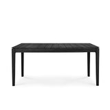 Bok Outdoor Dining Table | Black Teak