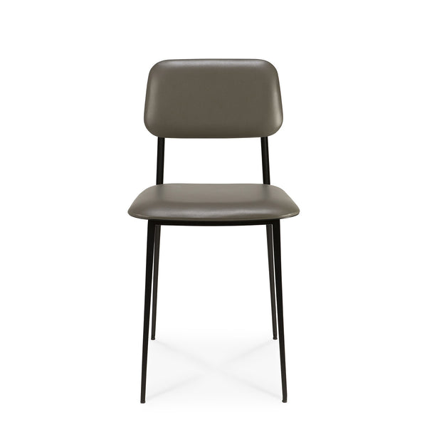 DC Leather Dining Chair - Olive