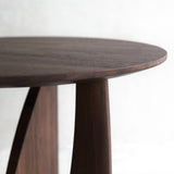 Ethnicraft Geometric Side Table Teak Brown from Originals Furniture Singapore