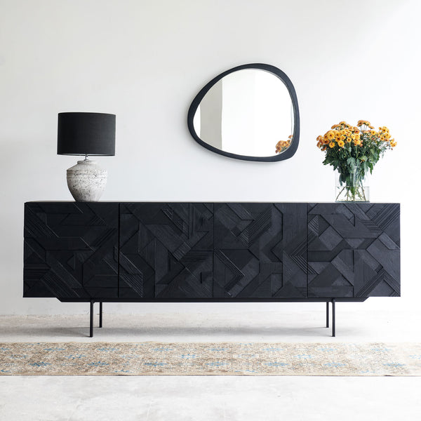 Ethnicraft Graphic Sideboard Teak Black 