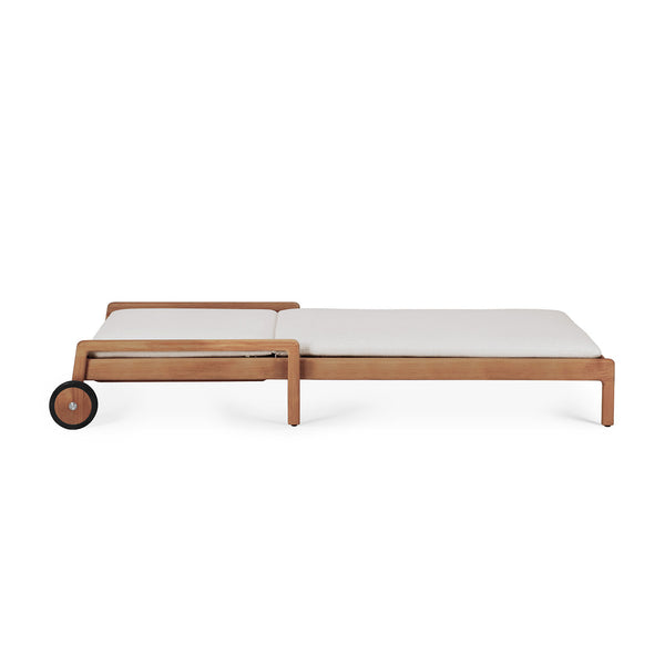 Outdoor Jack Adjustable Lounger | Teak - Off White