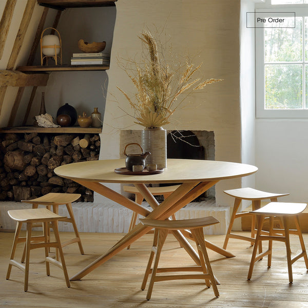 Mikado Round Dining Table | Oak