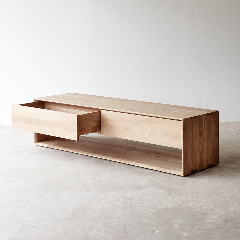 Nordic Oak TV Console from Ethnicraft. 180cm. Available at $2770.