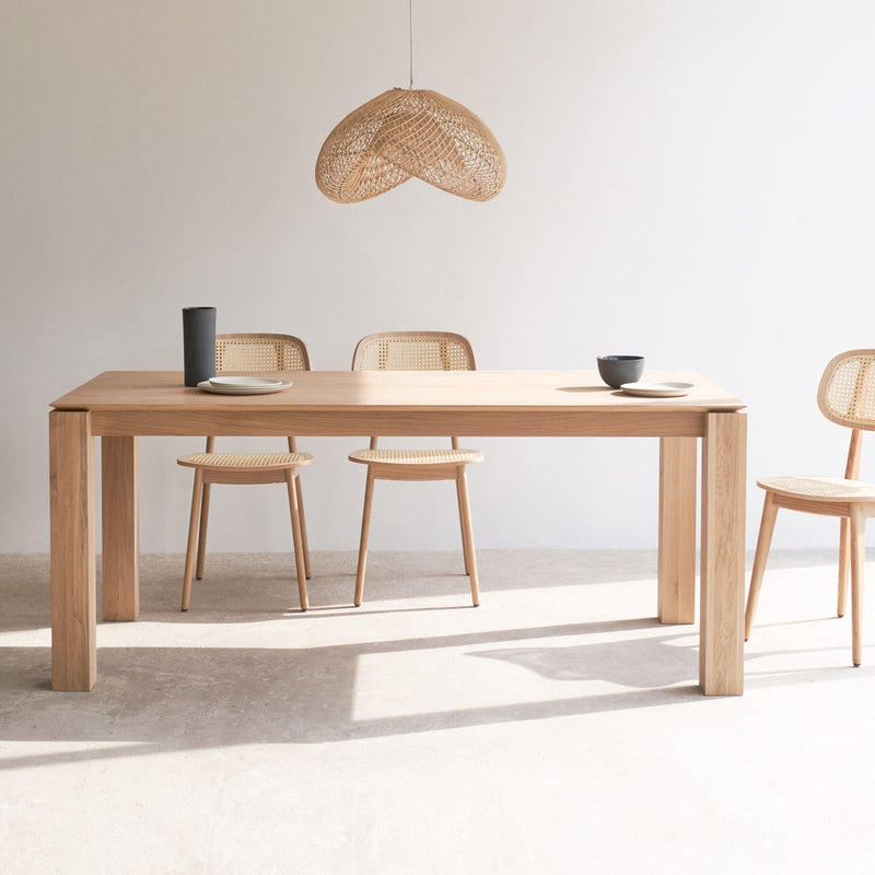 Slice Oak Dining Table with Titus Dining Chair