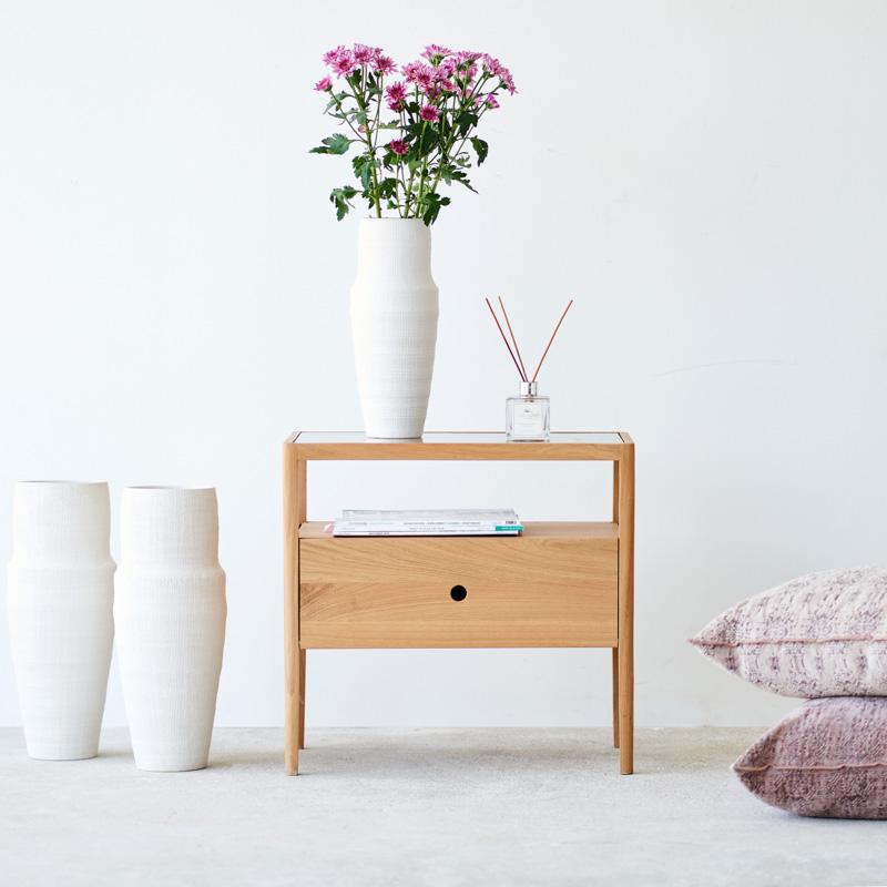 Spindle Bedside Table | Oak