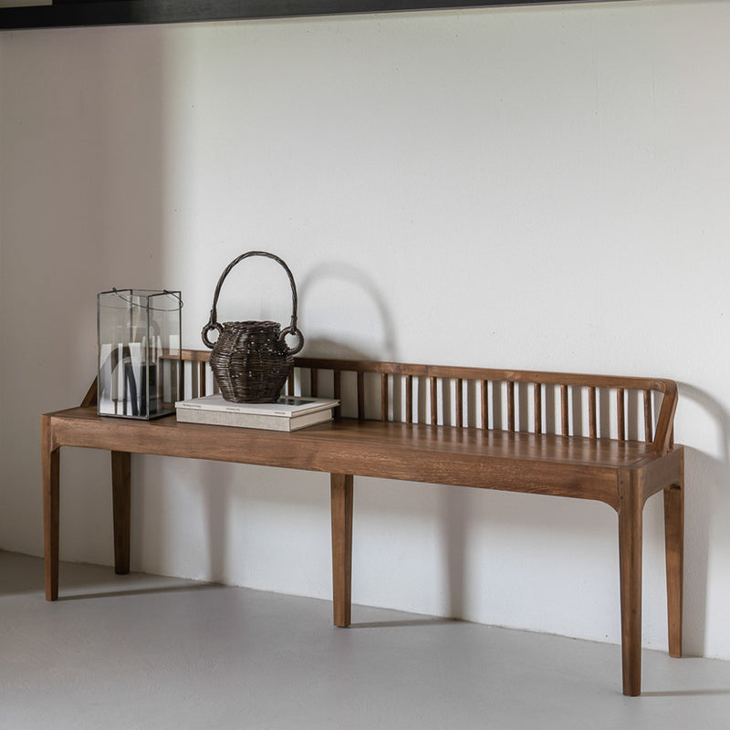 Spindle Bench | Teak - Natural