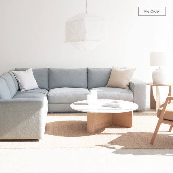 Sketch Hansen Corner Bespoke Fabric Sofa Custom from Originals Furniture Singapore