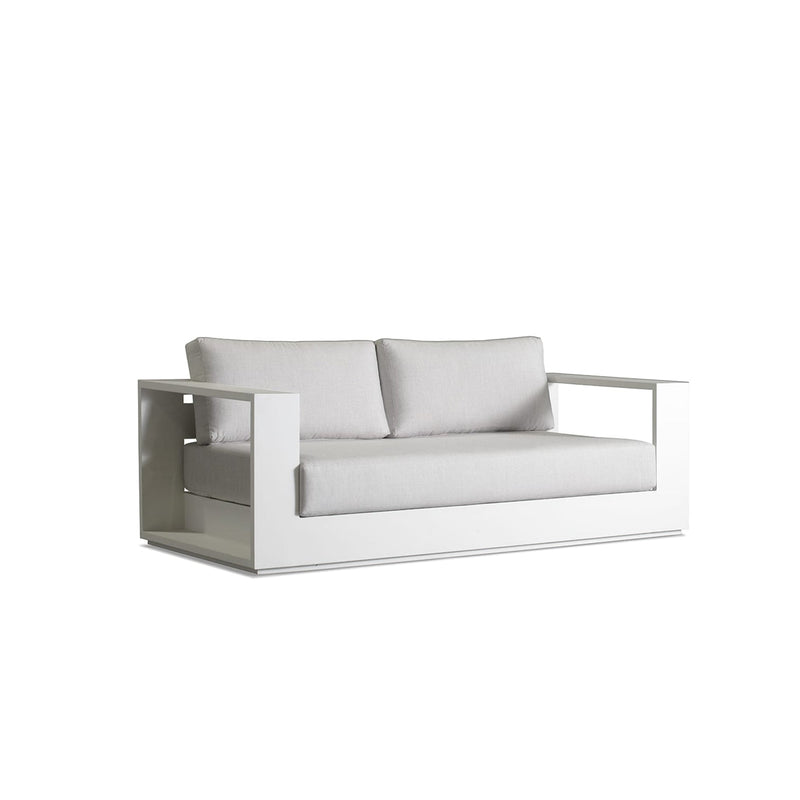 Hayman Outdoor Sofa | 2 Seater White Frame - Grey (170cm)
