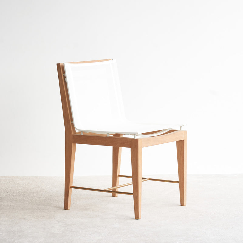 Harbour Outdoor Byron Outdoor Dining Chair Teak in White from Originals Furniture Singapore