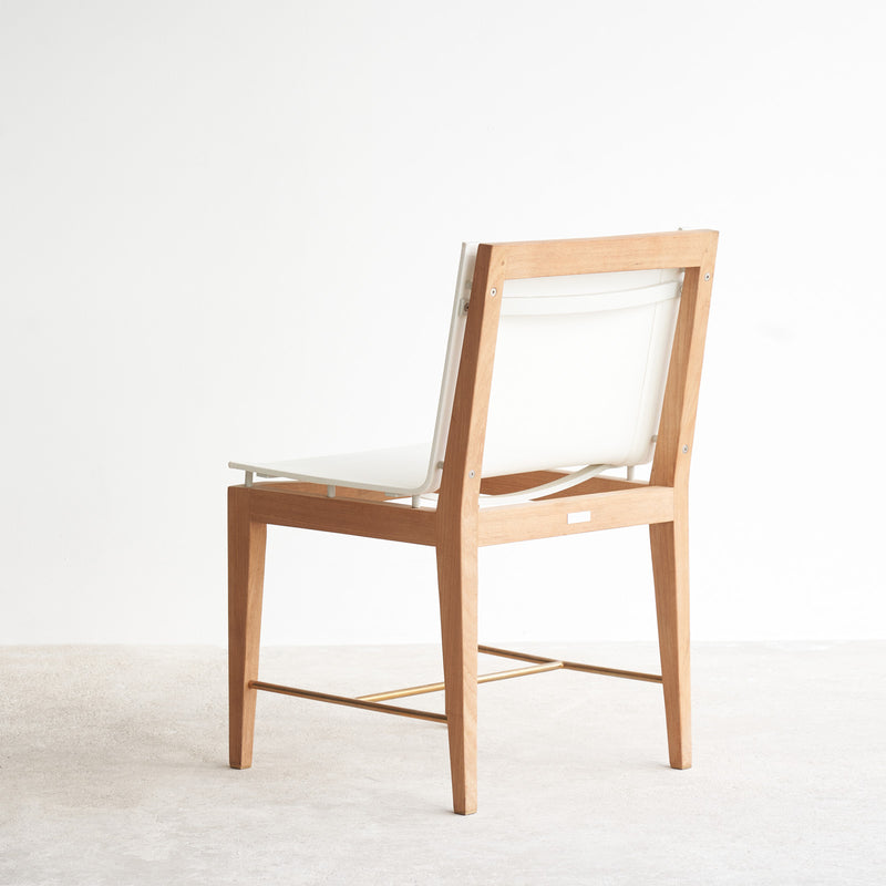 Harbour Outdoor Byron Outdoor Dining Chair Teak in White from Originals Furniture Singapore