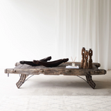 Vintage Teak Carving Boat A