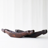 Vintage Teak Carving Boat A