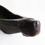 Vintage Teak Carving Boat A
