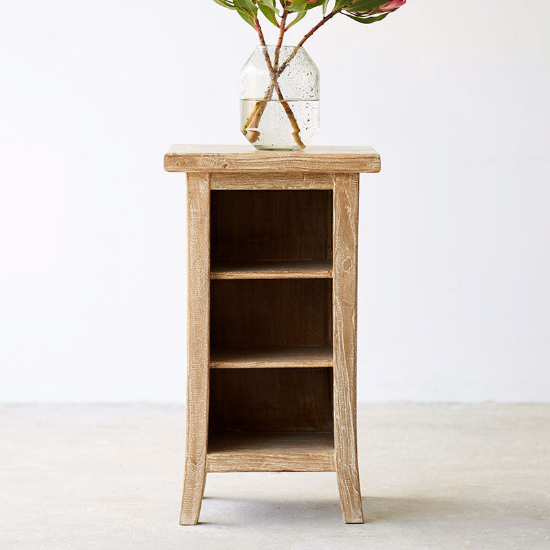 Java Bedside Table in Teak Whitewash. Only available at Originals Furniture.