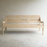 Java Carved Daybed | Teak - Whitewash A (Approx. 200cm)