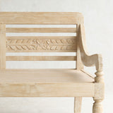 Java Carved Daybed | Teak - Whitewash A (Approx. 200cm)