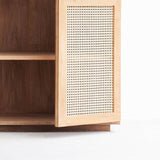 Rattan sideboard 4 doors natural handcrafted from Java with natural hard-wearing rattan weave - $3600