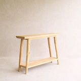 Roca Rustic Console with Shelf | Old Teak - Natural