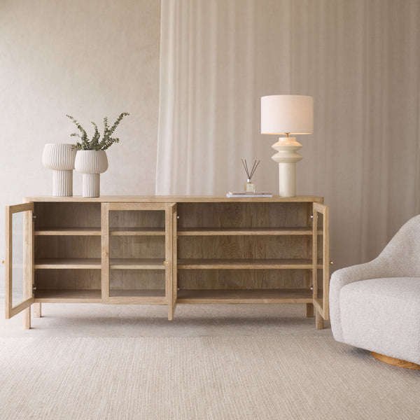 Cetara Sideboard | Whitewash (200cm)