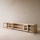 Cetara TV Console | Whitewash (220cm)