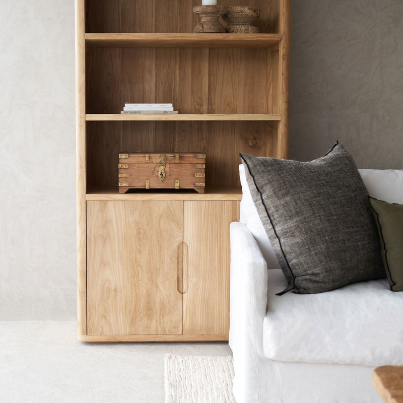 Java Bookcase | Old Teak - Natural (100cm)