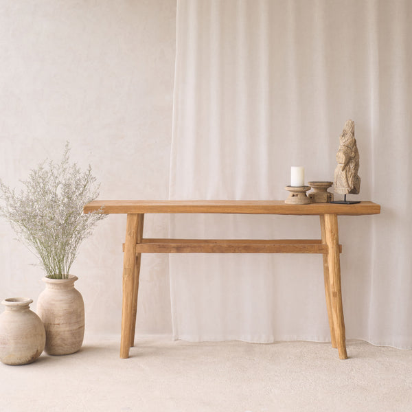 Roca Rustic Console | Old Teak - Natural (150cm)