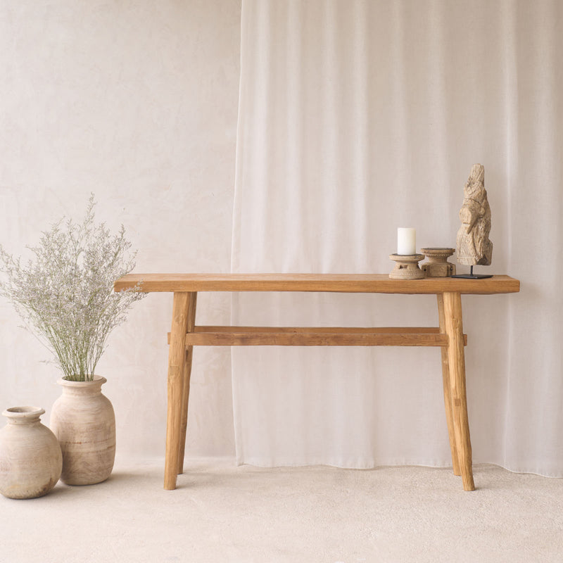 Roca Rustic Console | Old Teak - Natural (150cm)