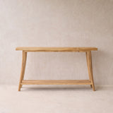 Roca Rustic Console with Shelf | Old Teak - Natural