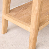 Roca Rustic Console with Shelf | Old Teak - Natural