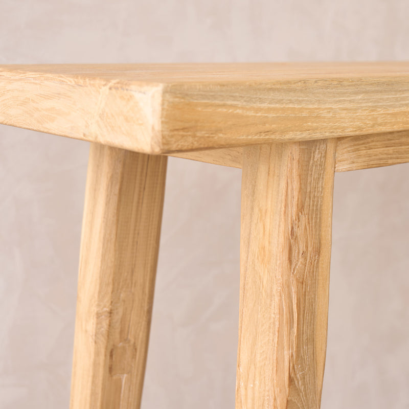 Roca Rustic Console with Shelf | Old Teak - Natural