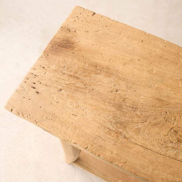 Roca Rustic Console with Shelf | Old Teak - Natural