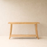 Roca Rustic Console with Shelf | Old Teak - Natural