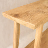 Roca Rustic Console with Shelf | Old Teak - Natural