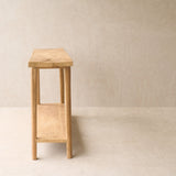 Roca Rustic Console with Shelf | Old Teak - Natural