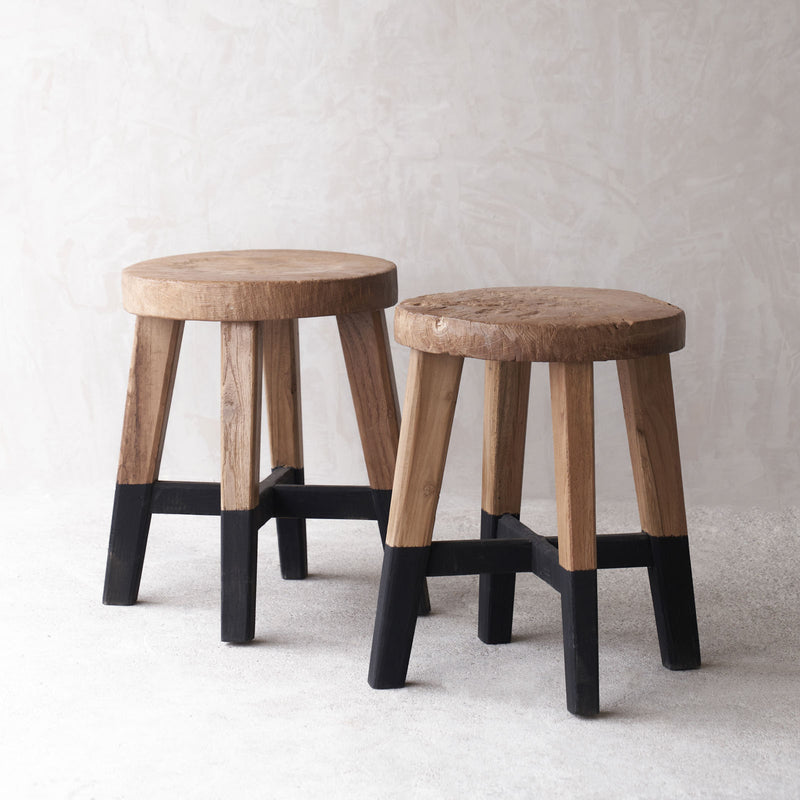 Java Stool Black Legs