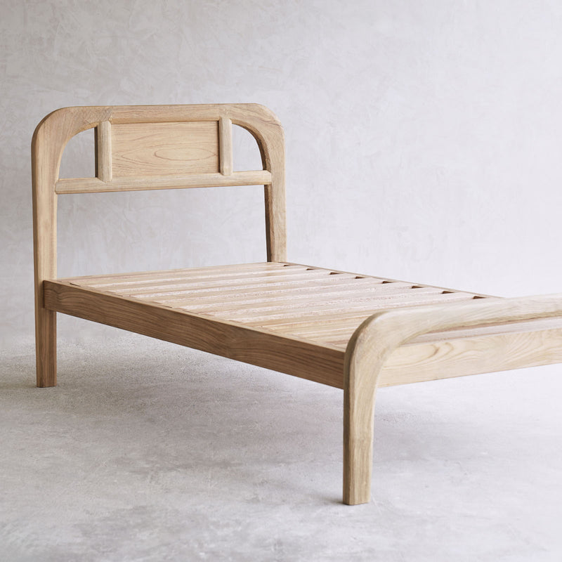 Plough Bed Frame | Teak - Natural (Singapore Super Single)