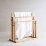 Caybria Towel Rack | Old Teak - Natural (100cm)