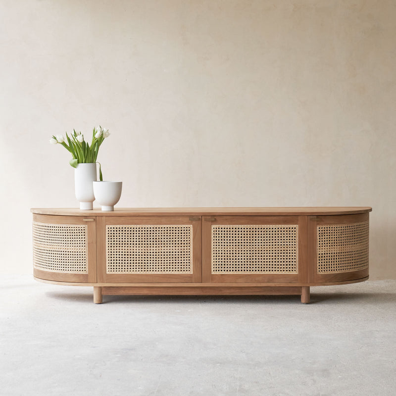 Luna TV Console | Teak - Natural