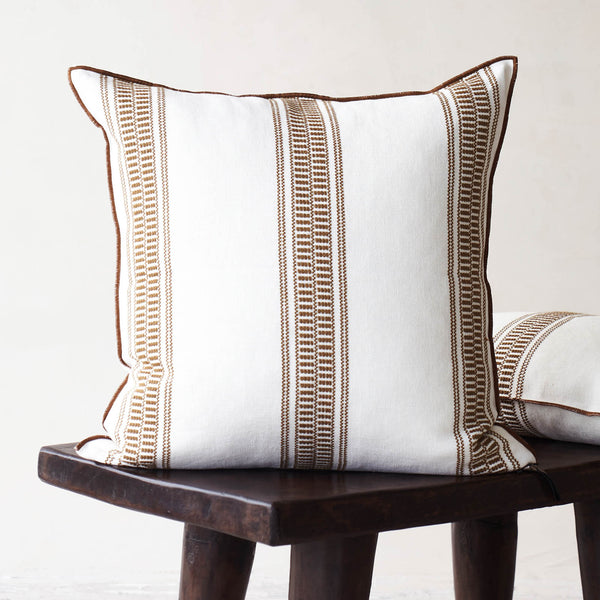 Cushion Rayure | Havane (65 x 65cm)
