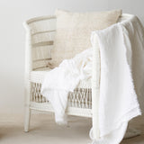 Throw VV Linen | Blanc