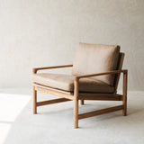 Troubadour Leather Armchair | Oak Frame - Desert