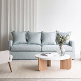 Charlie 3 Seater Fabric Sofa - Blue