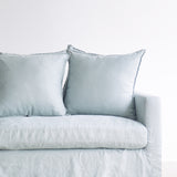 Charlie 3 Seater Fabric Sofa - Light Blue