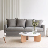 Charlie 3 Seater Fabric - Grey
