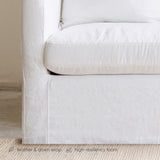 Charlie Fabric Sofa | 3 Seater - Snow (230cm)
